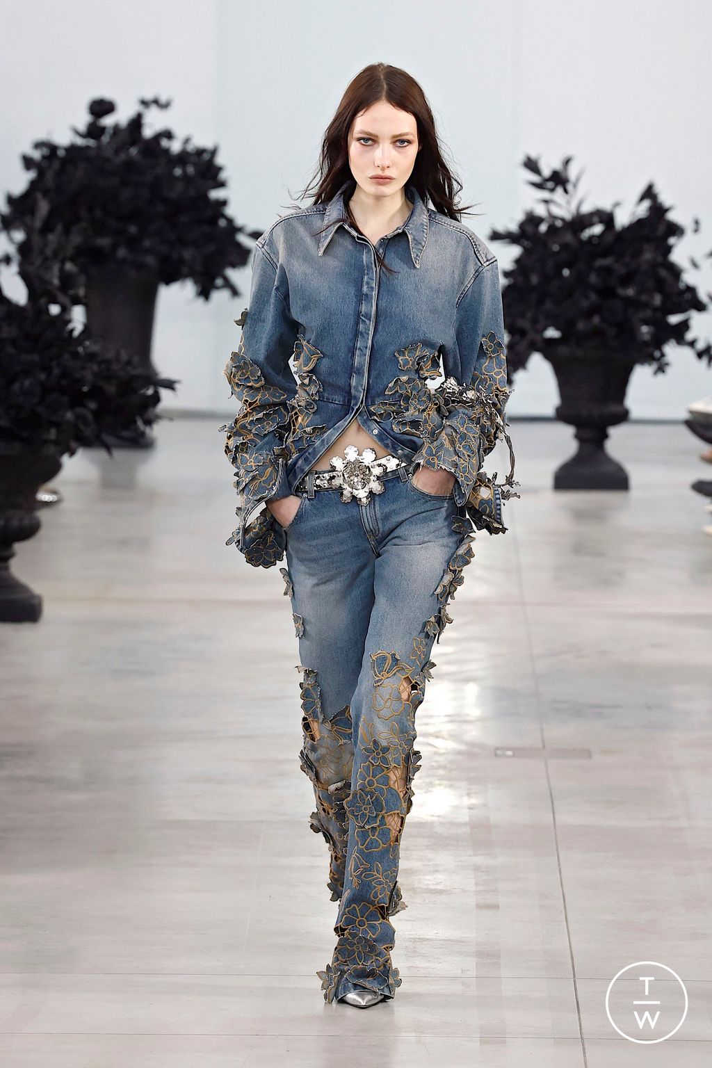 Fashion Week Milan Fall/Winter 2025 look 14 from the Blumarine collection womenswear