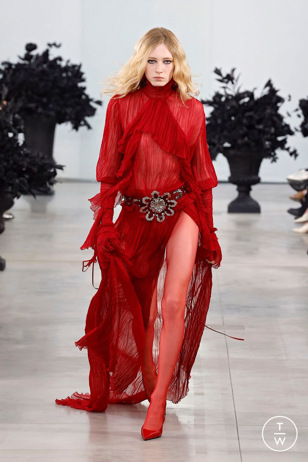 Fashion Week Milan Fall/Winter 2025 look 23 de la collection Blumarine womenswear