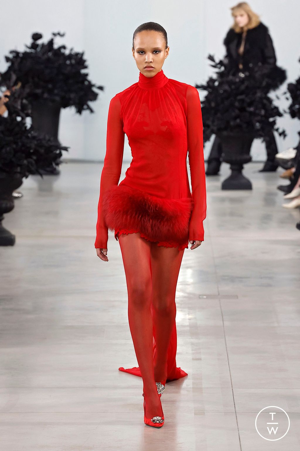 Fashion Week Milan Fall/Winter 2025 look 24 de la collection Blumarine womenswear