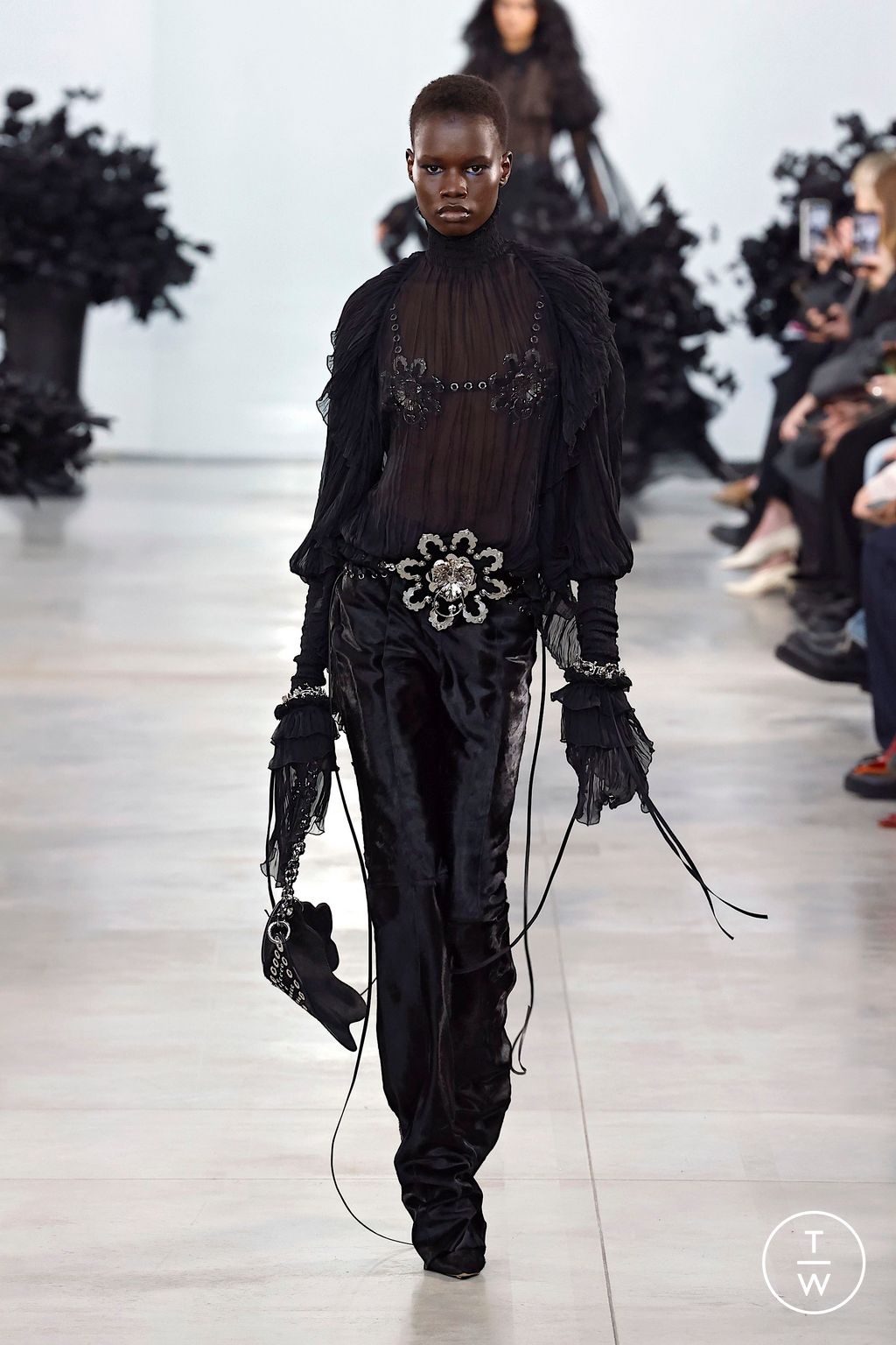 Fashion Week Milan Fall/Winter 2025 look 48 from the Blumarine collection womenswear