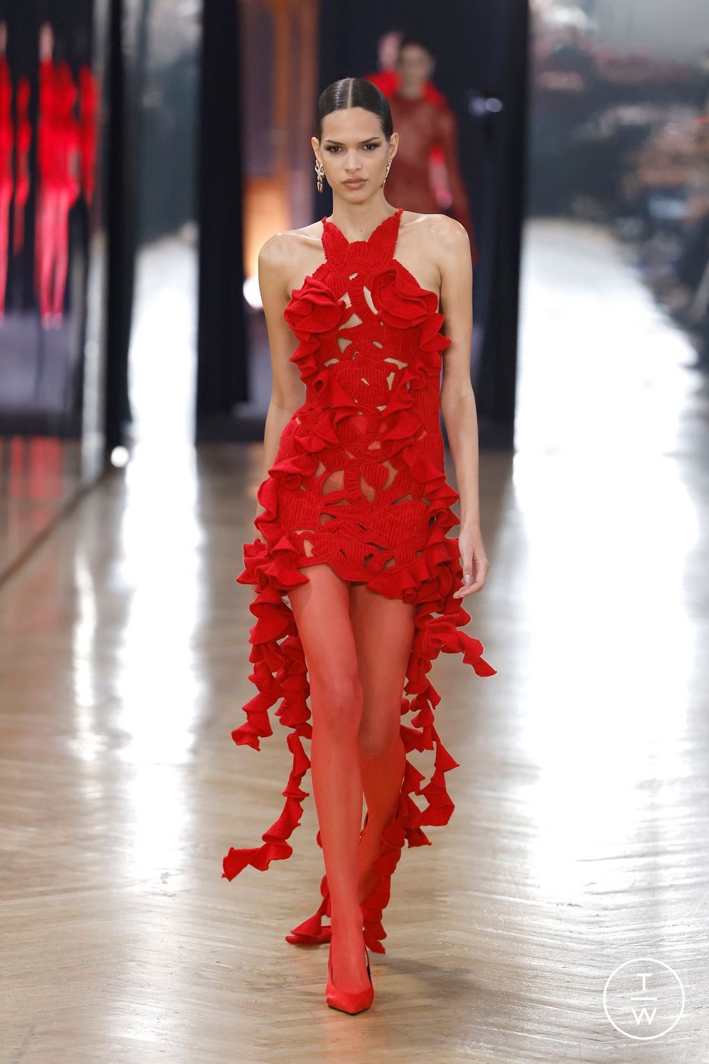 Fashion Week Milan Fall/Winter 2026 look 5 from the Blumarine collection 女装