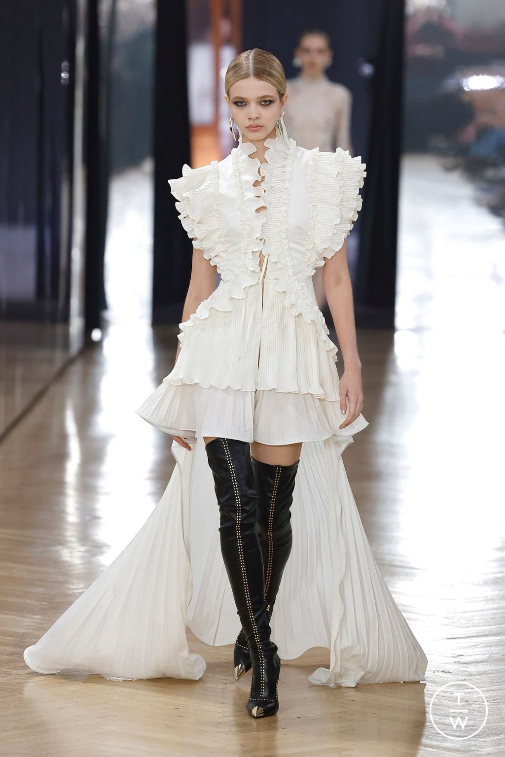 Fashion Week Milan Fall/Winter 2026 look 35 from the Blumarine collection womenswear