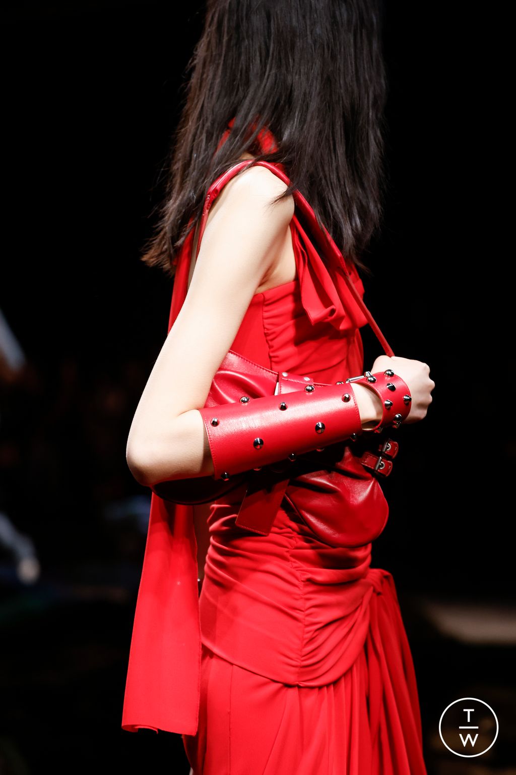 Fashion Week Milan Fall/Winter 2023 look 12 from the Blumarine collection womenswear accessories
