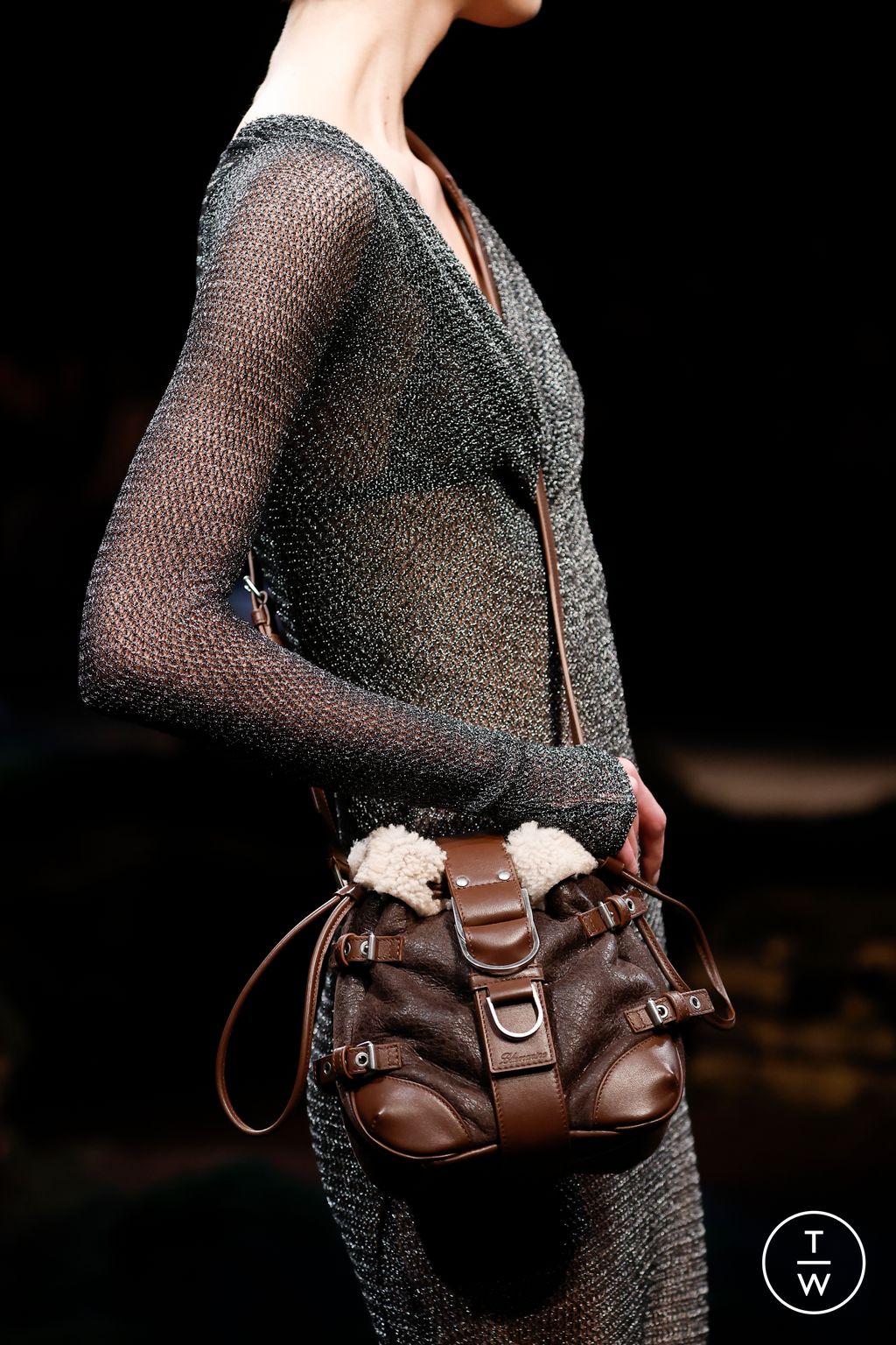Fashion Week Milan Fall/Winter 2023 look 4 from the Blumarine collection womenswear accessories