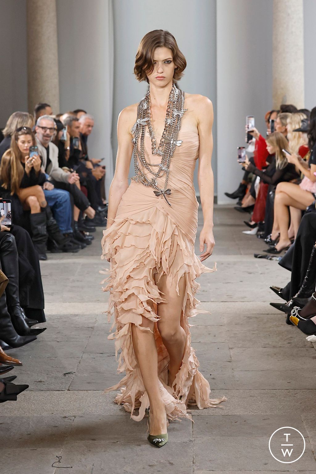 Fashion Week Milan Spring/Summer 2026 look 24 from the Blumarine collection womenswear