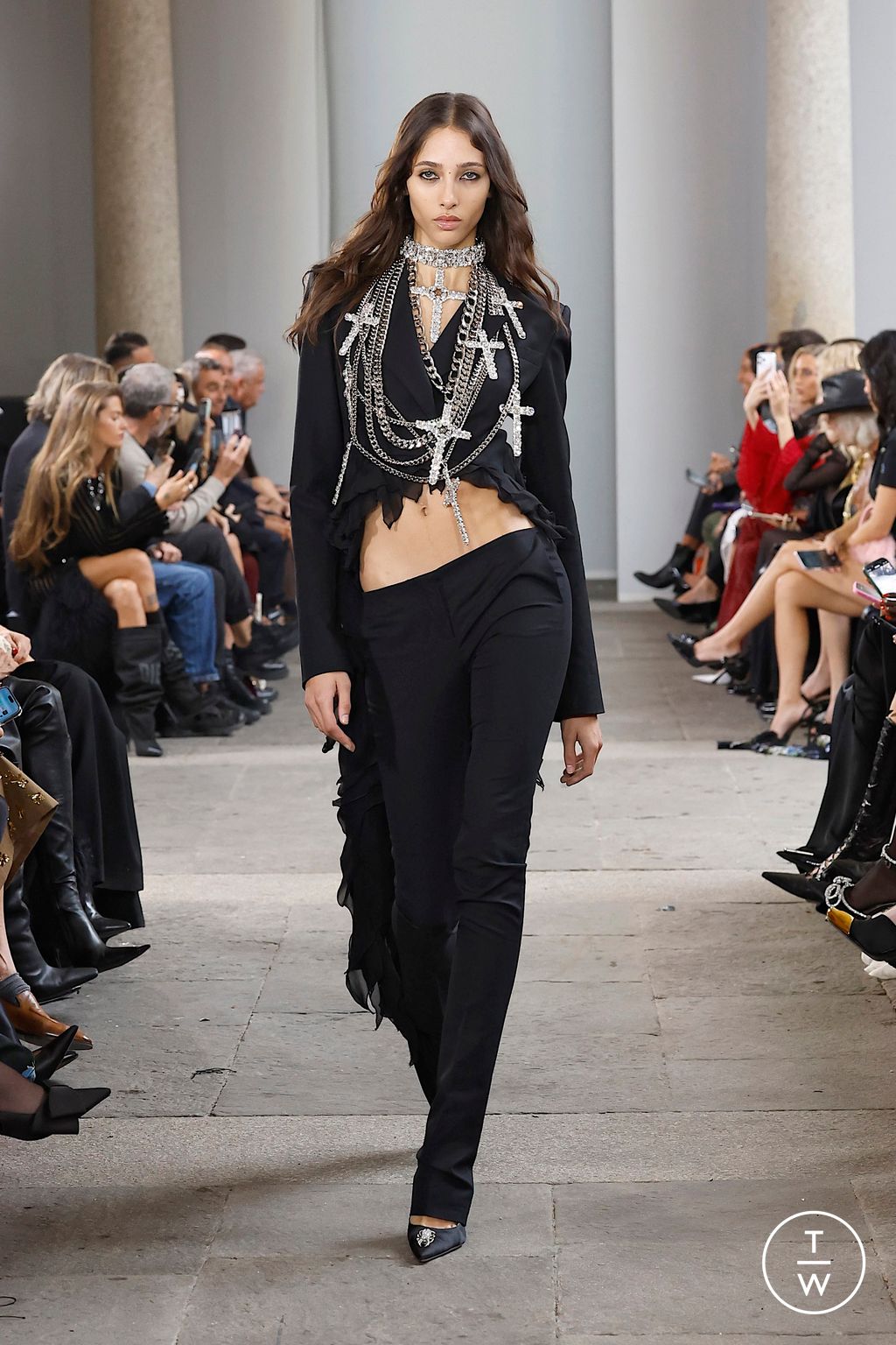 Fashion Week Milan Spring/Summer 2026 look 46 from the Blumarine collection womenswear