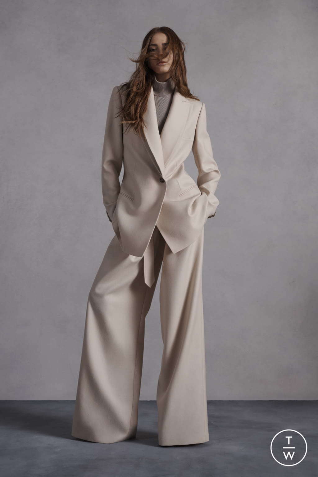 Fashion Week New York Pre-Fall 2022 look 8 from the Brandon Maxwell collection womenswear