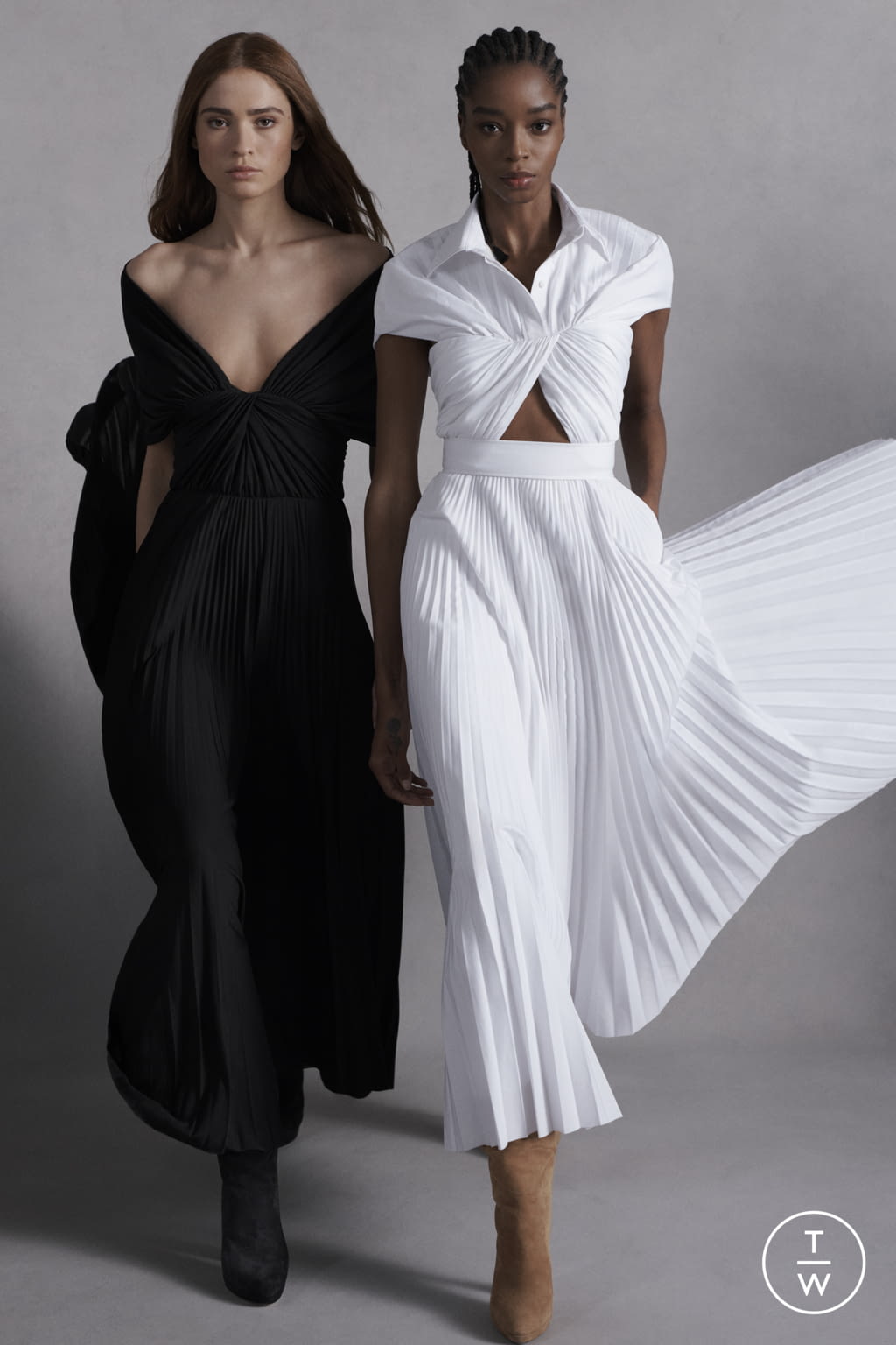 Fashion Week New York Pre-Fall 2022 look 9 from the Brandon Maxwell collection womenswear