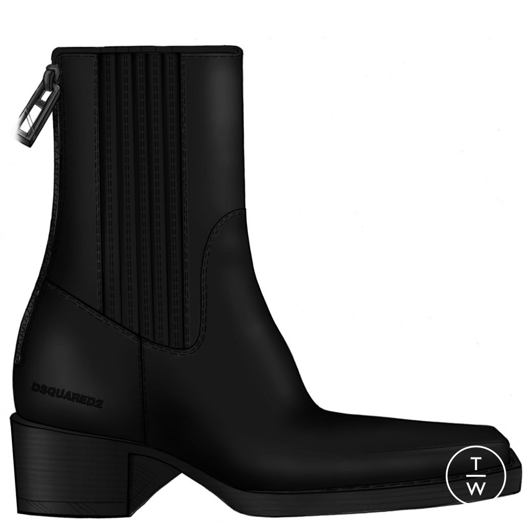 Fashion Week Milan Fall/Winter 2024 look 19 from the Dsquared2 collection menswear accessories