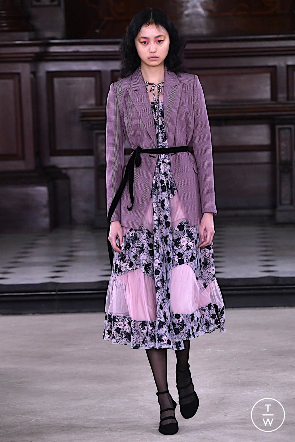 Fashion Week London Fall/Winter 2020 look 17 from the Bora Aksu collection womenswear