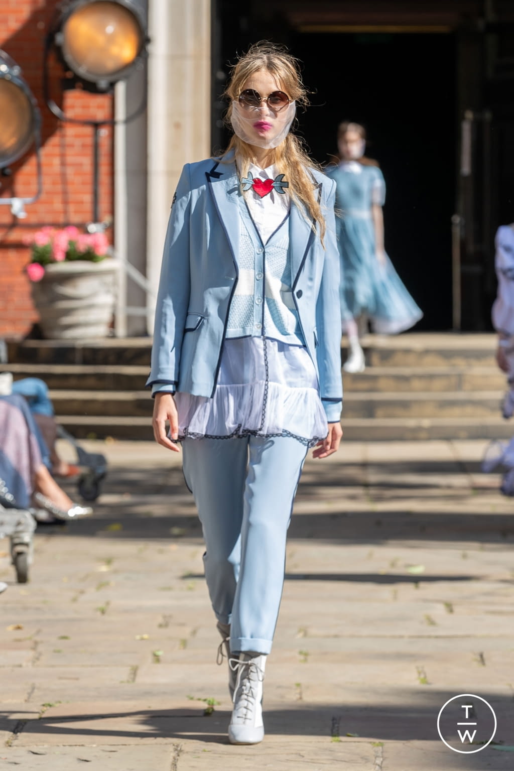 Fashion Week London Spring/Summer 2021 look 9 from the Bora Aksu collection womenswear