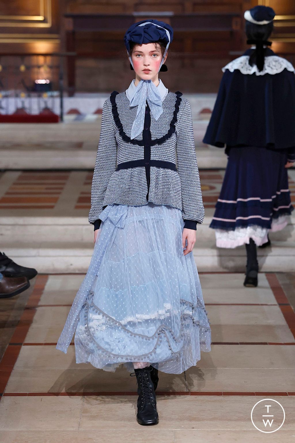 Fashion Week London Fall/Winter 2025 look 16 from the Bora Aksu collection womenswear