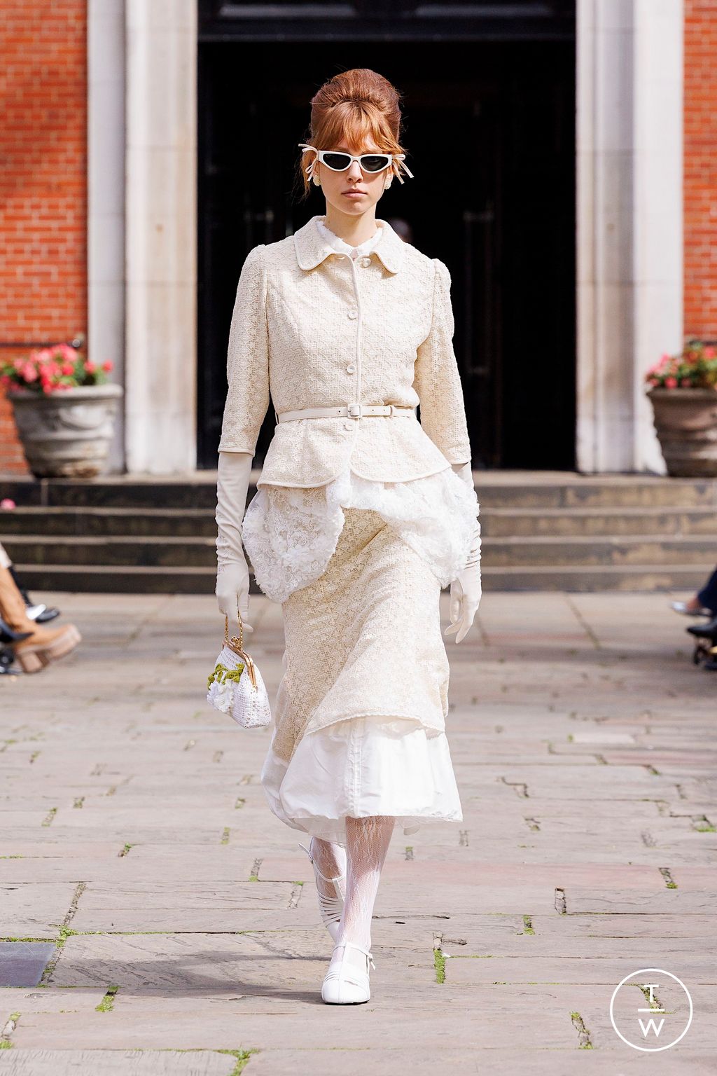 Fashion Week London Spring-Summer 2025 look 1 de la collection Bora Aksu womenswear