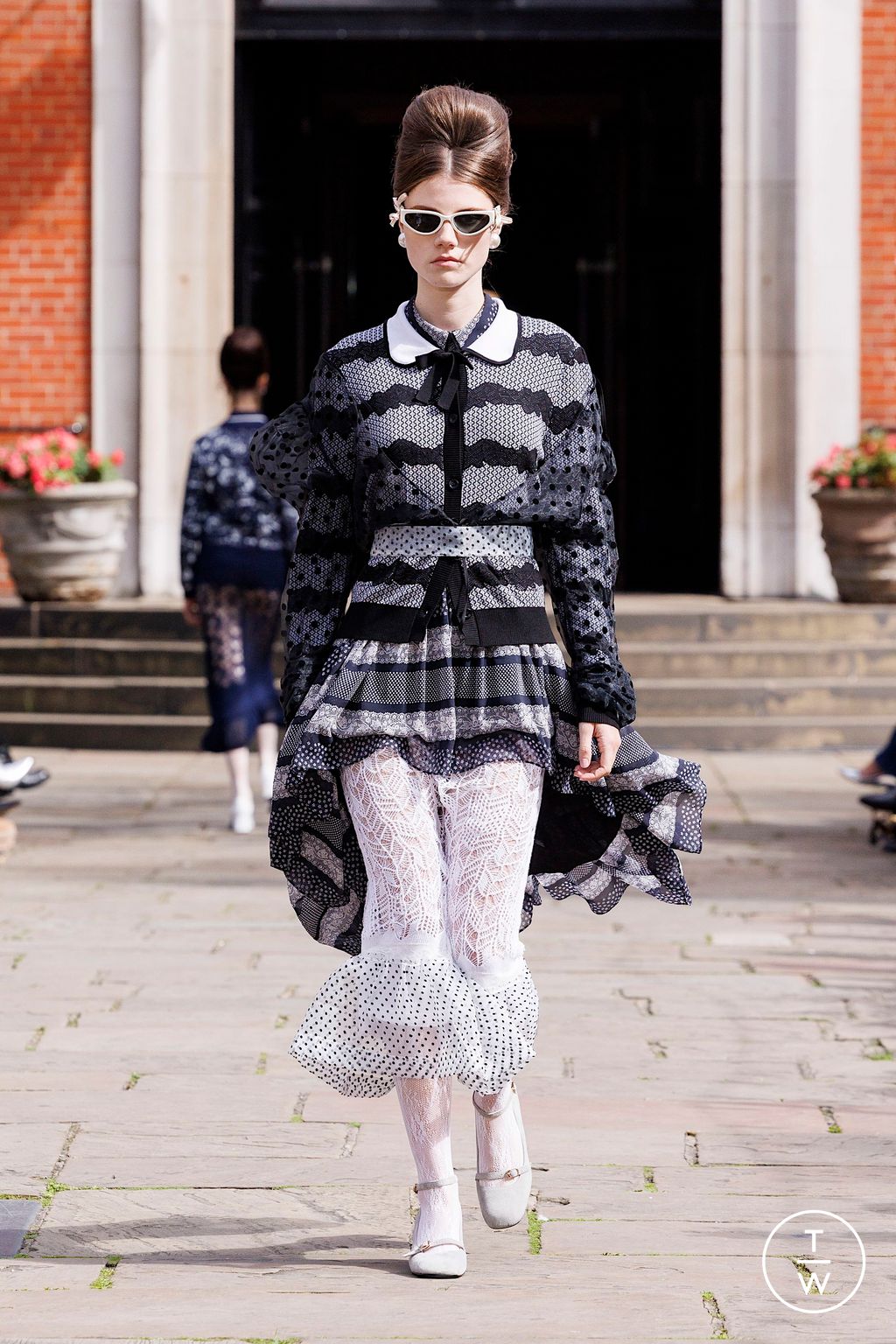 Fashion Week London Spring-Summer 2025 look 14 from the Bora Aksu collection womenswear