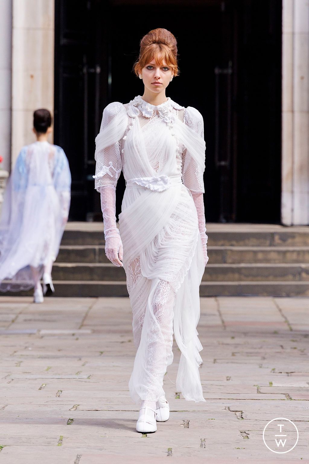 Fashion Week London Spring-Summer 2025 look 31 de la collection Bora Aksu womenswear