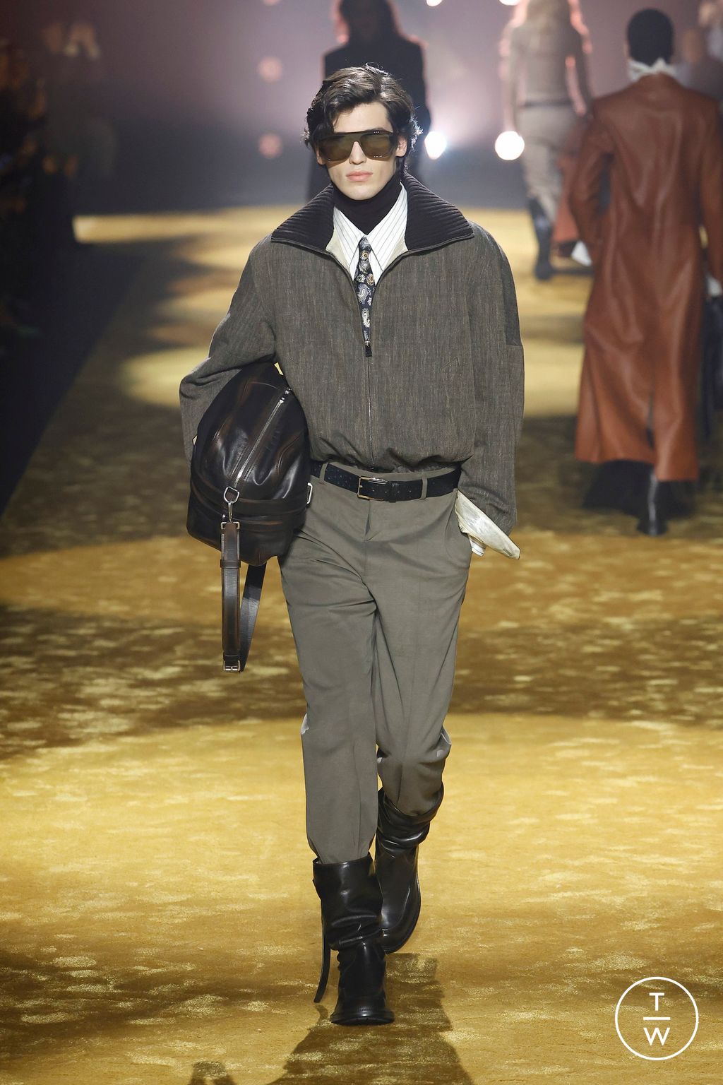 Fashion Week Milan Fall/Winter 2026 look 14 from the Boss collection womenswear