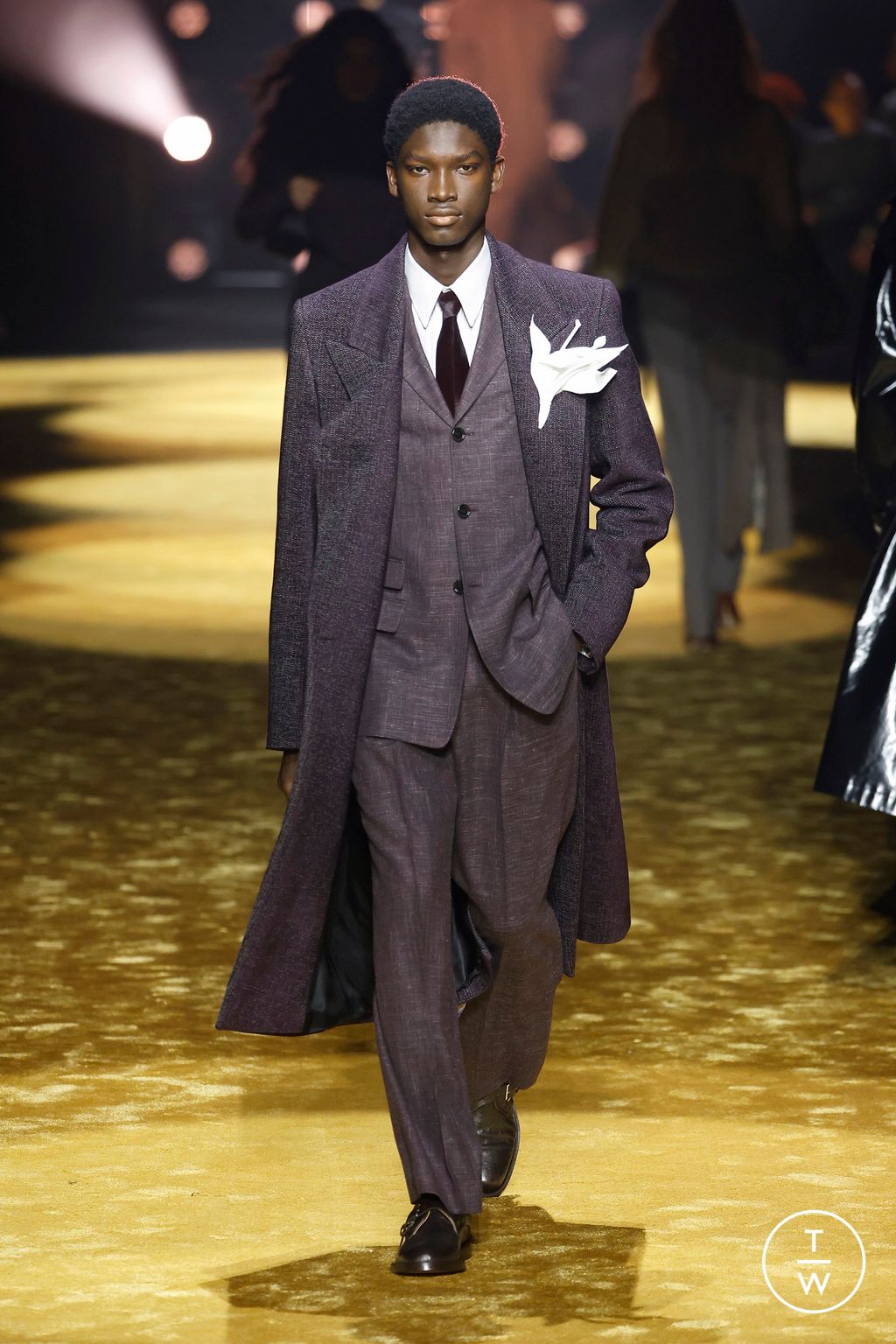 Fashion Week Milan Fall/Winter 2026 look 60 from the Boss collection womenswear