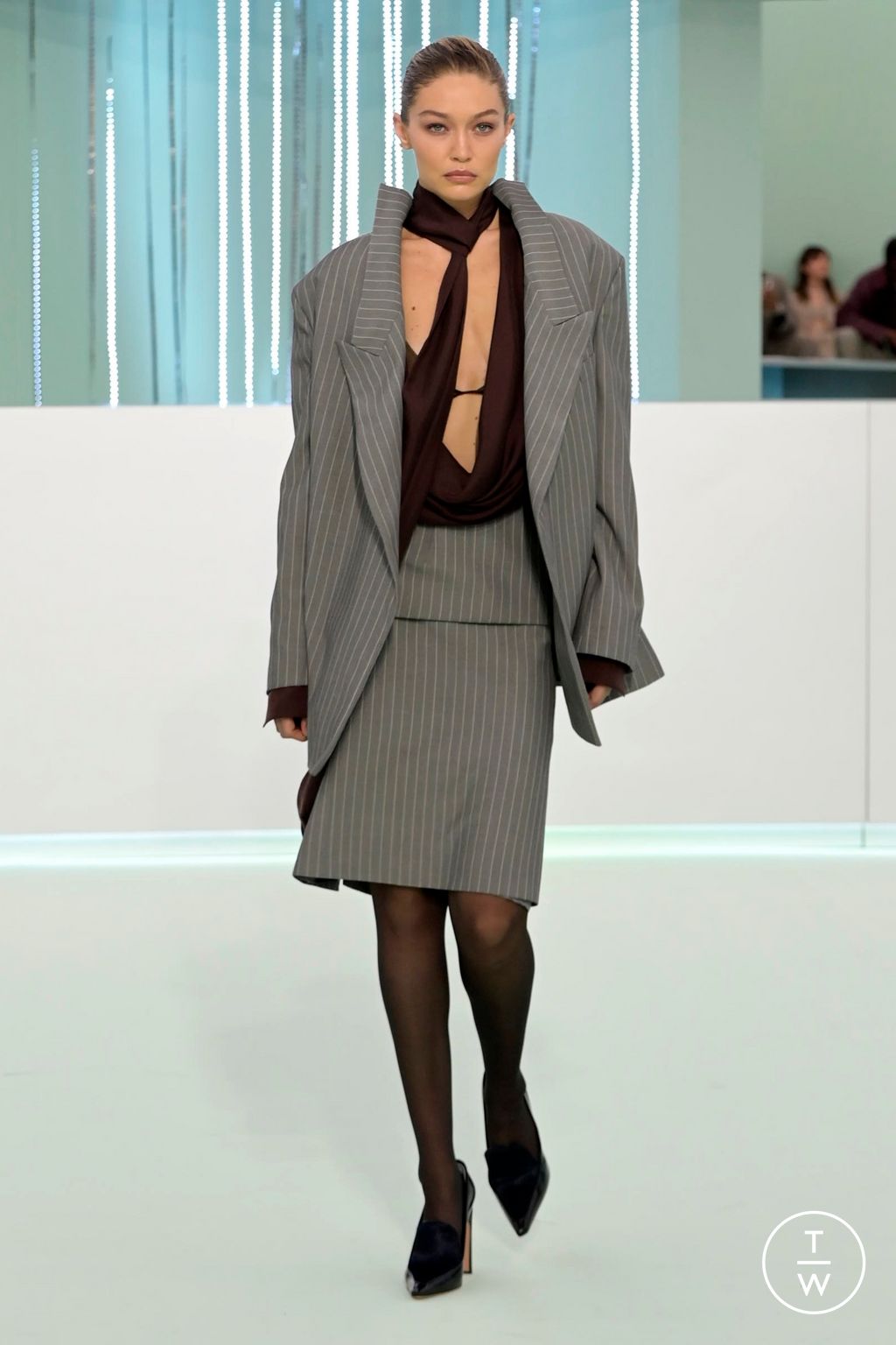 Fashion Week Milan Fall/Winter 2023 look 1 from the Boss collection womenswear