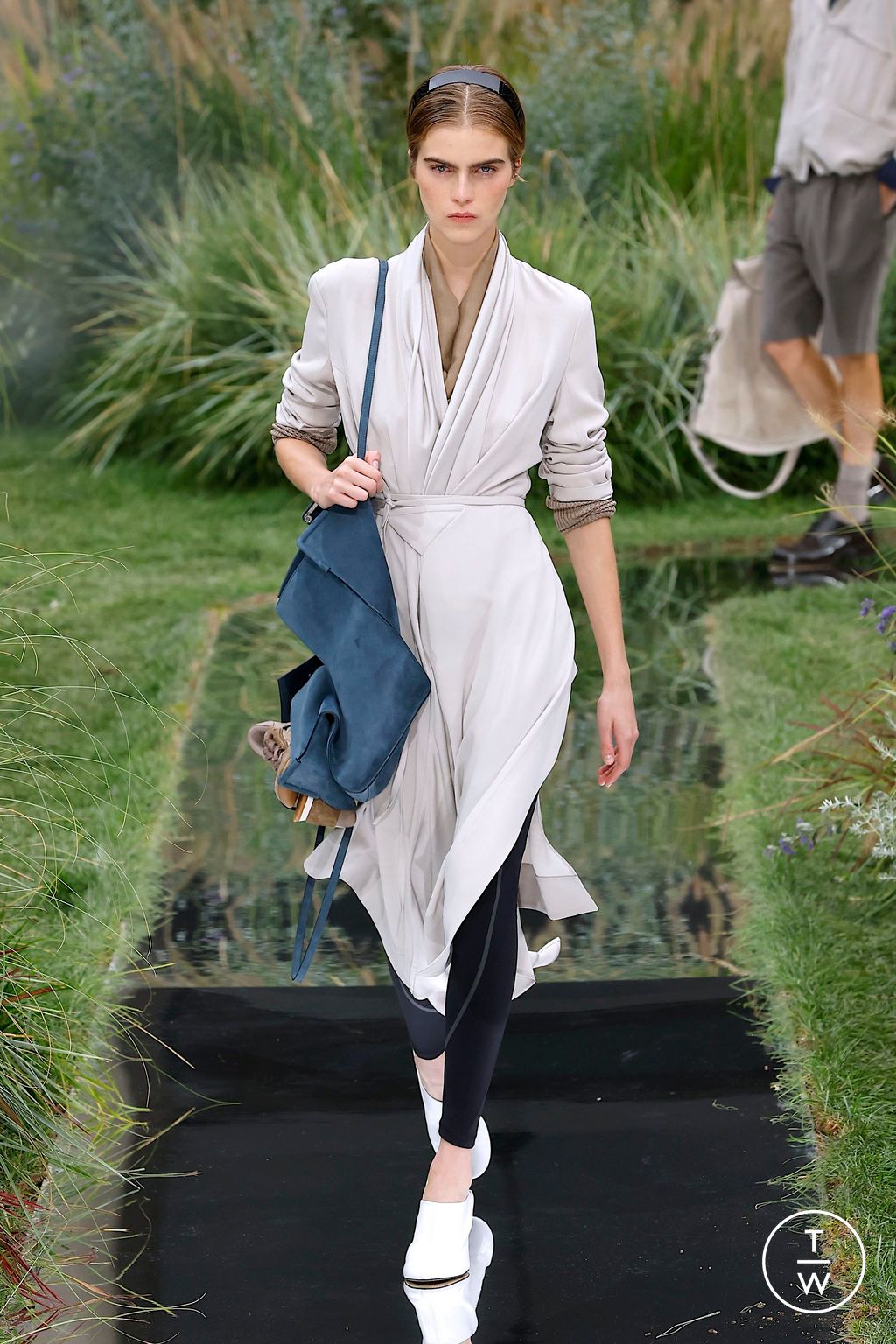 Fashion Week Milan Spring-Summer 2025 look 25 from the Boss collection womenswear