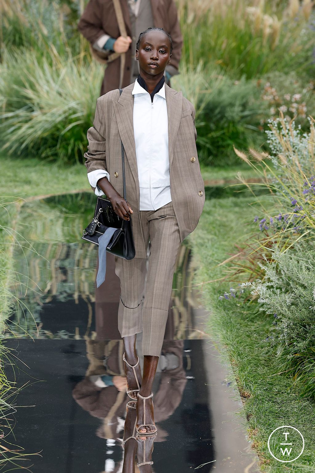 Fashion Week Milan Spring/Summer 2025 look 5 from the Boss collection womenswear