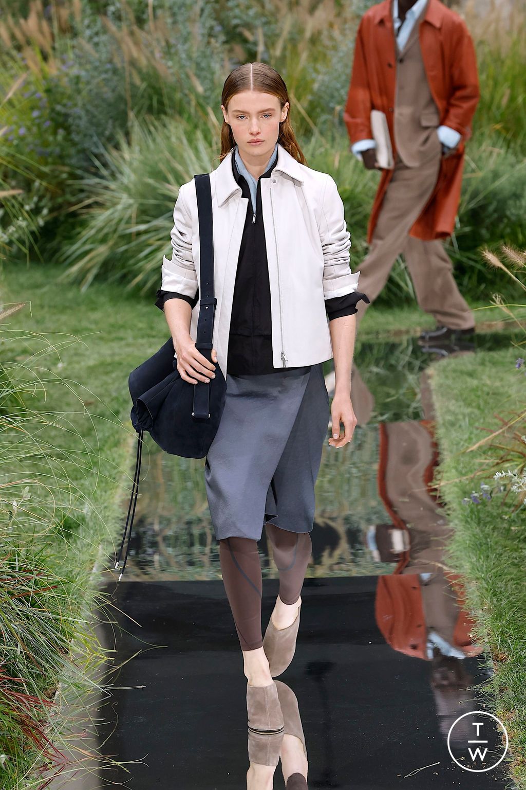 Fashion Week Milan Spring-Summer 2025 look 32 from the Boss collection womenswear