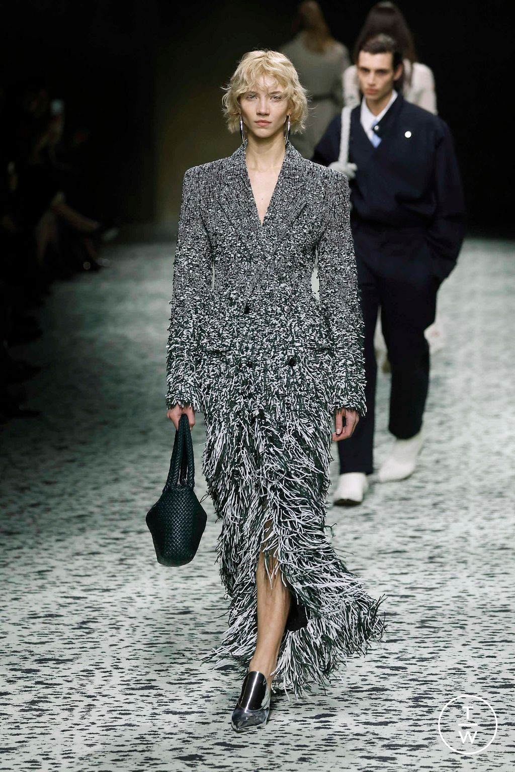 Fashion Week Milan Fall/Winter 2023 look 61 from the Bottega Veneta collection womenswear