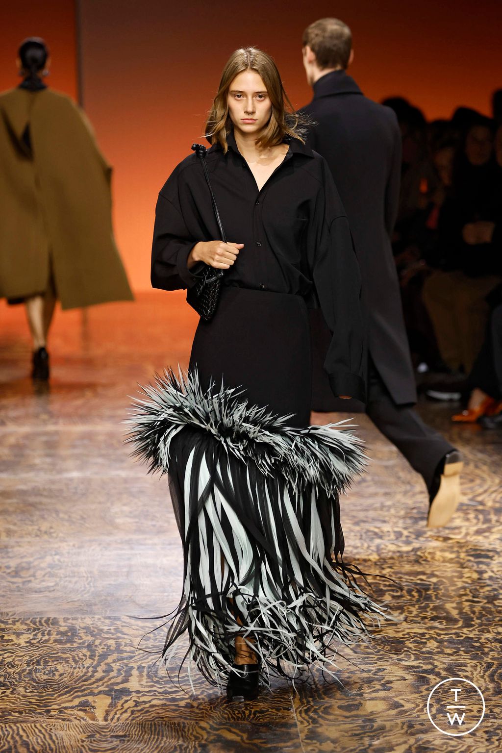 Fashion Week Milan Fall/Winter 2024 look 67 from the Bottega Veneta collection 女装