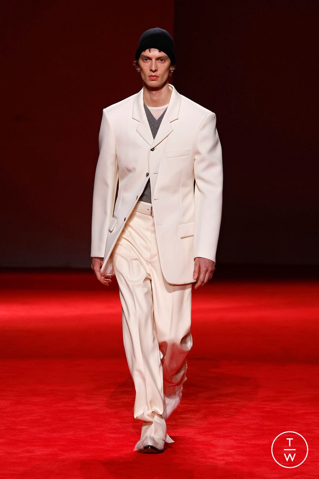 Fashion Week Milan Fall/Winter 2026 look 20 from the Bottega Veneta collection womenswear