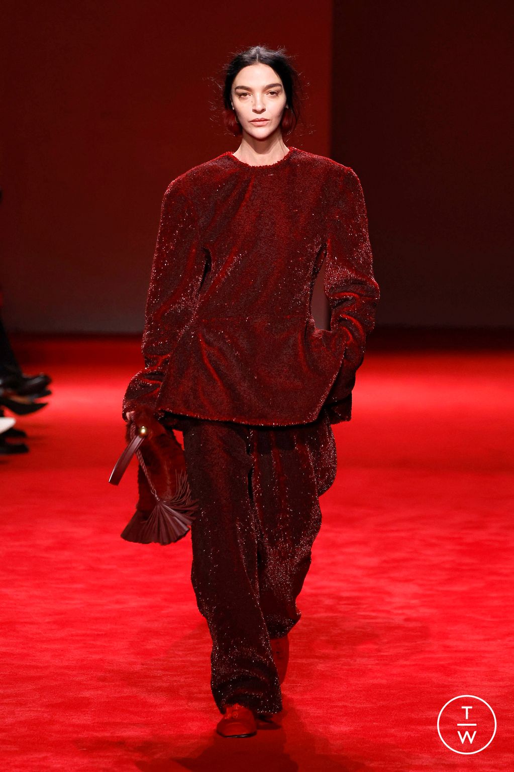 Fashion Week Milan Fall/Winter 2026 look 39 from the Bottega Veneta collection womenswear