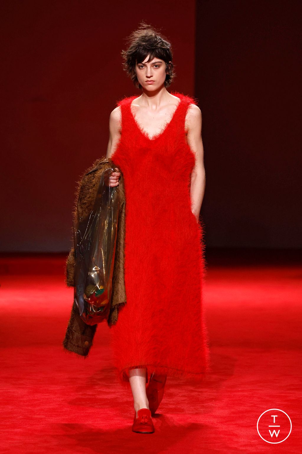 Fashion Week Milan Fall/Winter 2026 look 42 from the Bottega Veneta collection womenswear