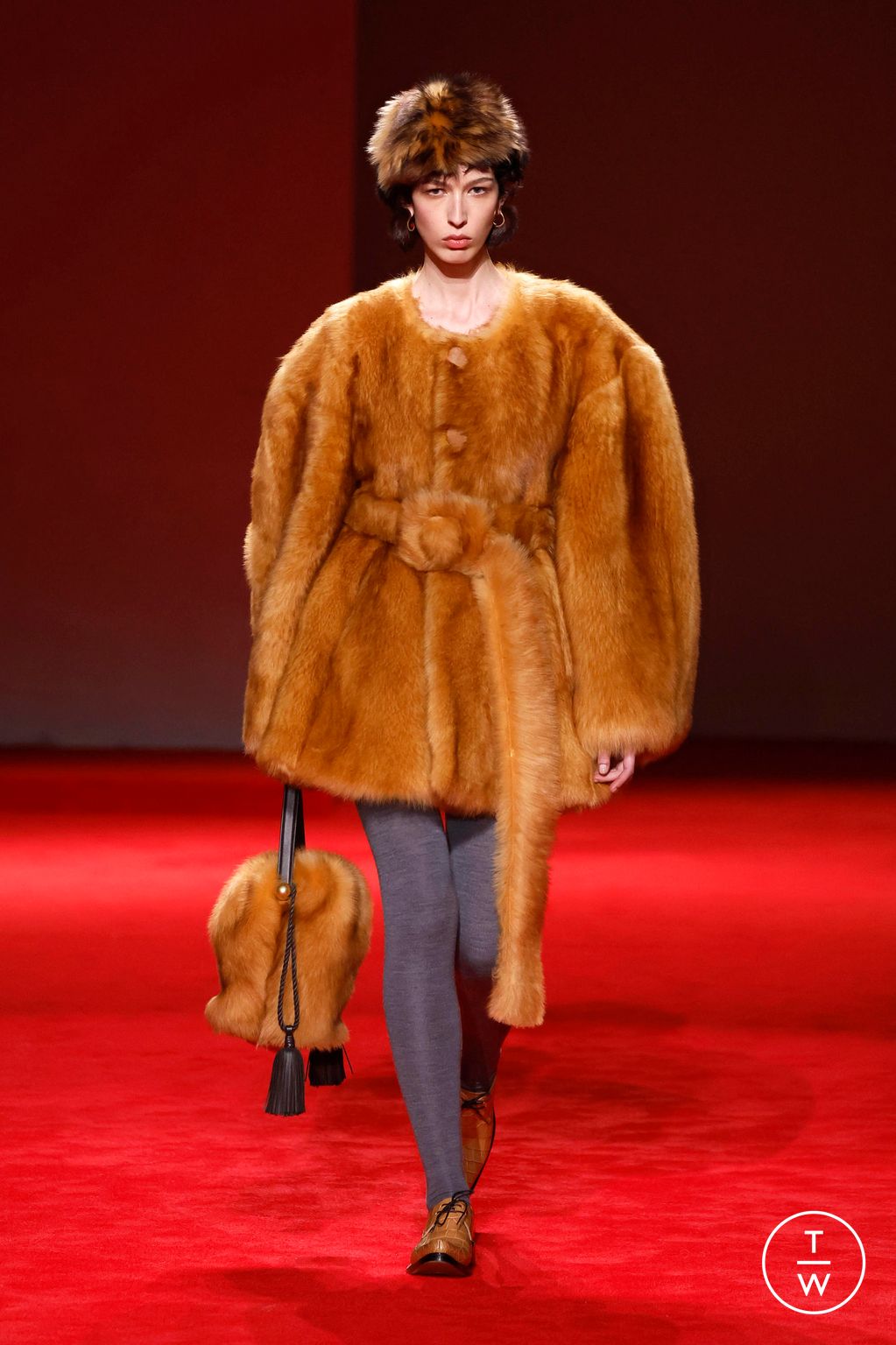 Fashion Week Milan Fall/Winter 2026 look 49 from the Bottega Veneta collection womenswear