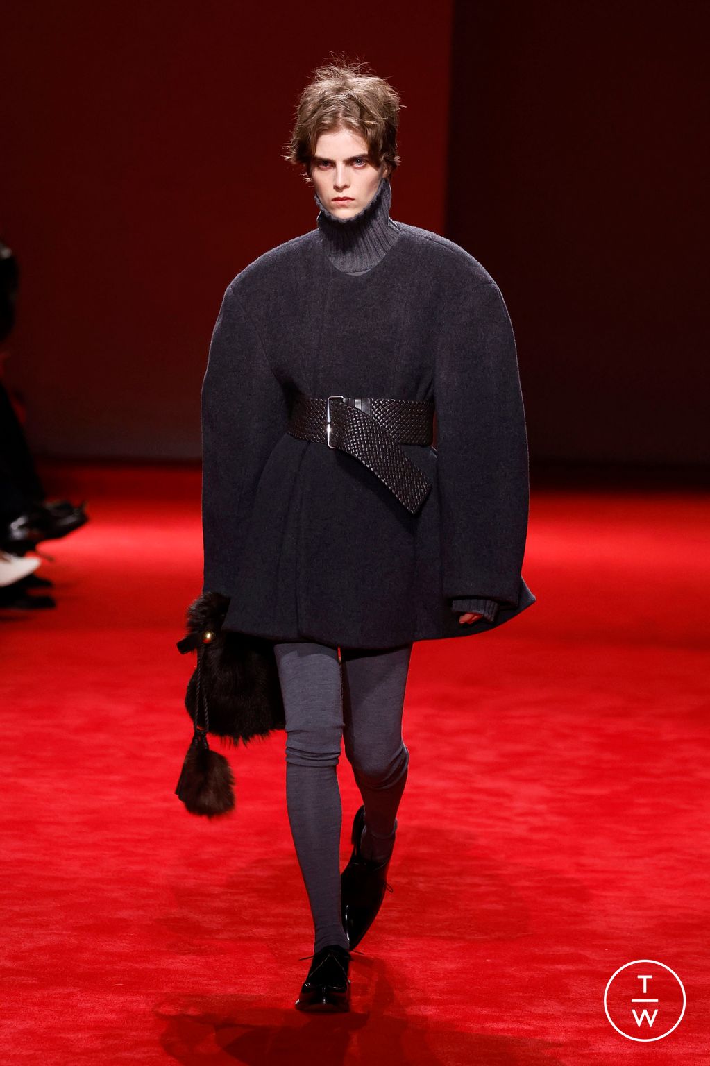 Fashion Week Milan Fall/Winter 2026 look 52 from the Bottega Veneta collection womenswear