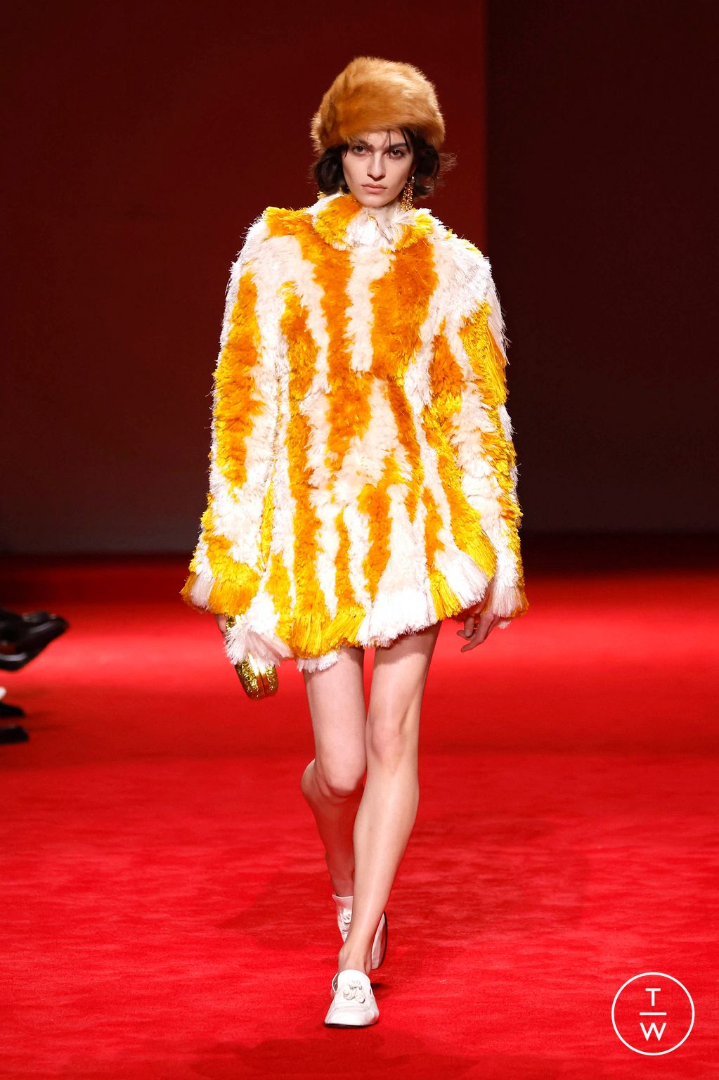 Fashion Week Milan Fall/Winter 2026 look 67 from the Bottega Veneta collection womenswear