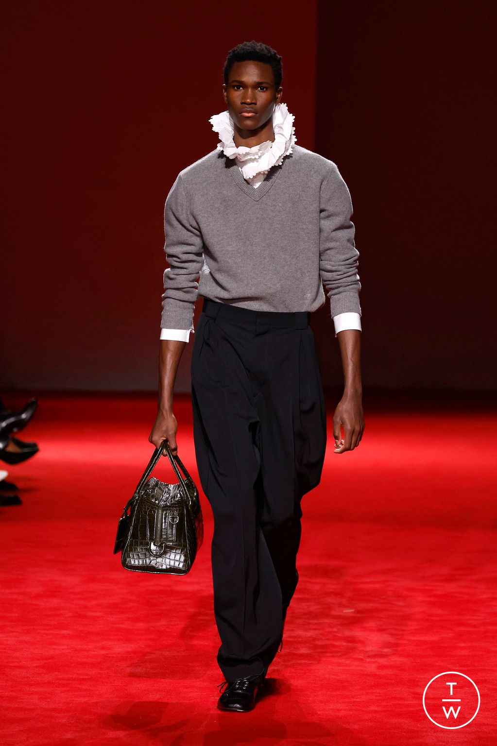 Fashion Week Milan Fall/Winter 2026 look 72 from the Bottega Veneta collection womenswear