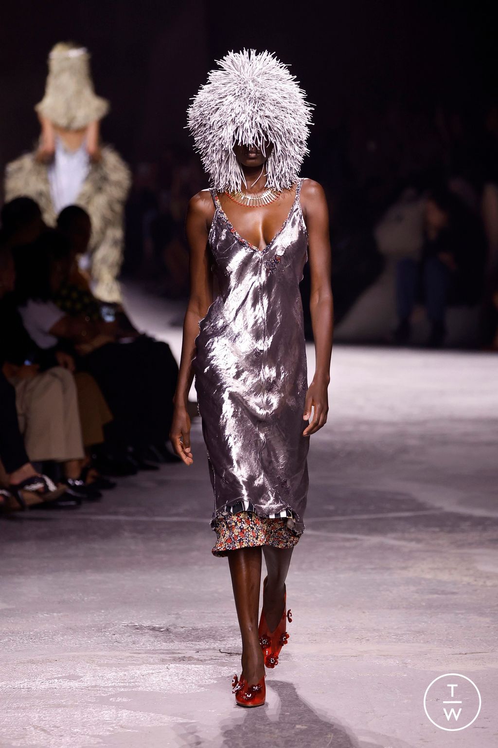 Fashion Week Milan Spring/Summer 2025 look 73 from the Bottega Veneta collection womenswear