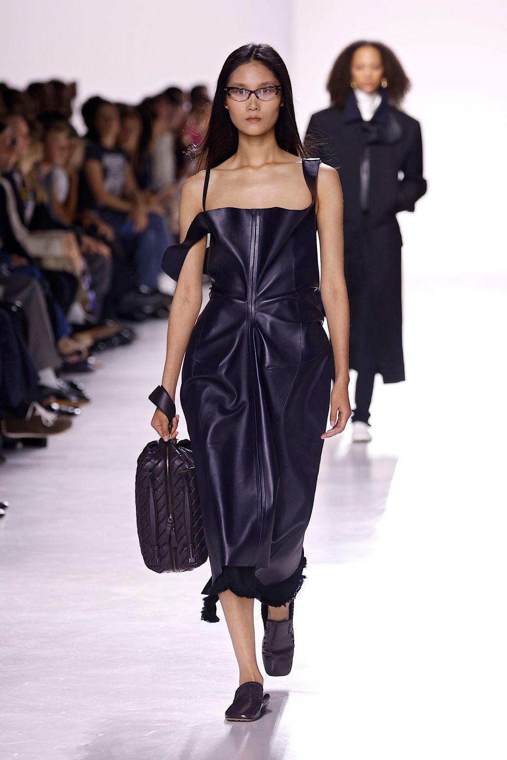 Fashion Week Milan Spring/Summer 2026 look 2 from the Bottega Veneta collection womenswear