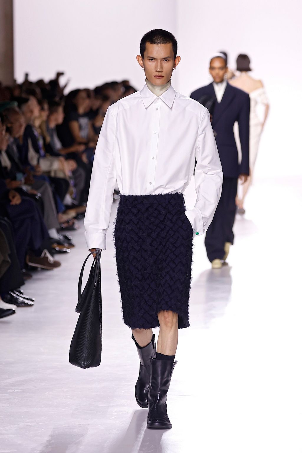 Fashion Week Milan Spring/Summer 2026 look 10 from the Bottega Veneta collection womenswear