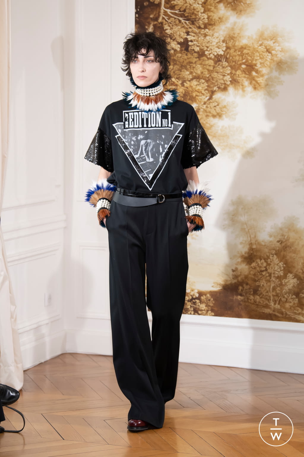 Fashion Week Paris Spring/Summer 2020 look 3 from the Bouchra Jarrar collection couture