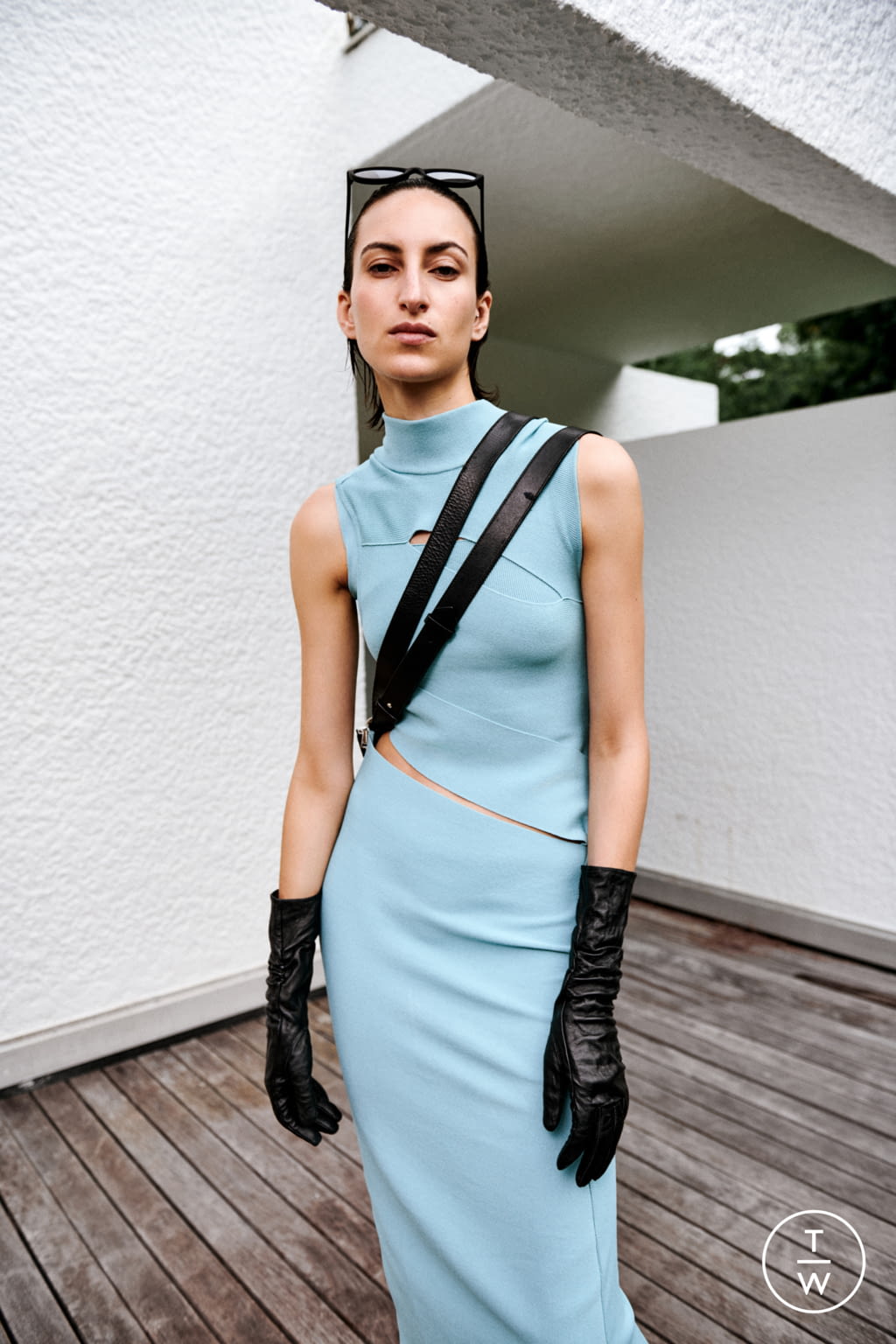 Fashion Week Paris Spring/Summer 2022 look 5 from the BOYAROVSKAYA collection womenswear