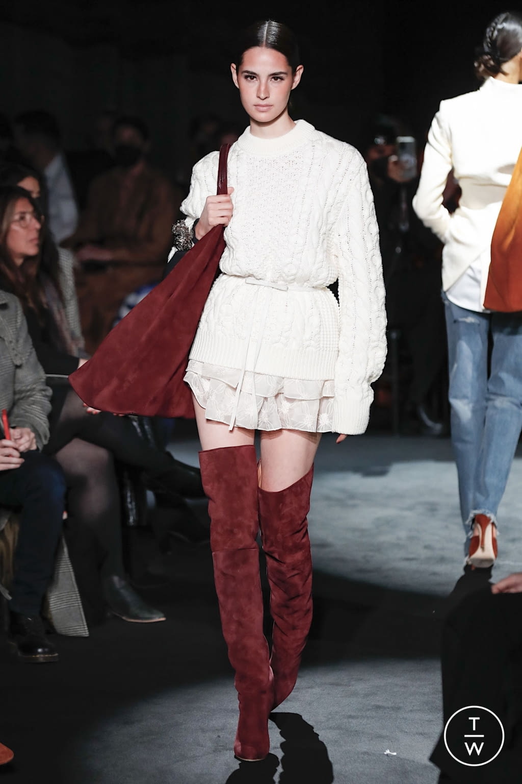 Fashion Week New York Fall/Winter 2022 look 20 de la collection Brandon Maxwell womenswear