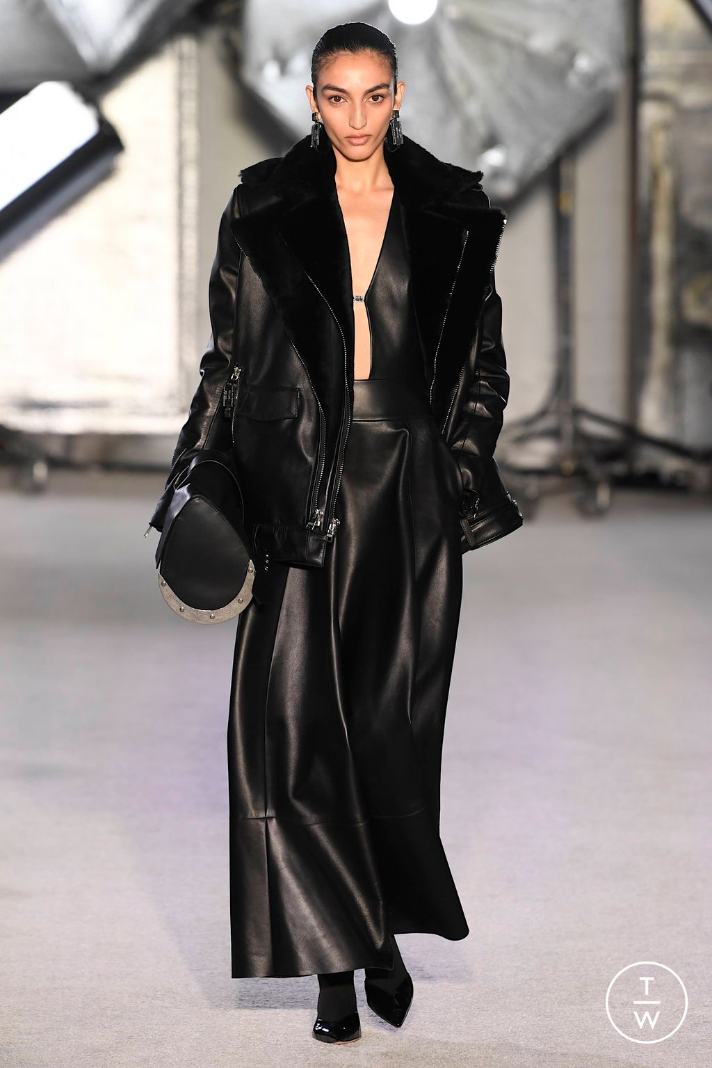 Fashion Week New York Fall/Winter 2023 look 7 de la collection Brandon Maxwell womenswear