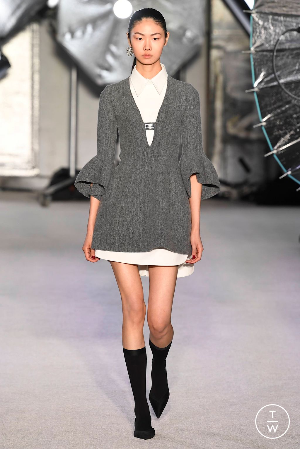 Fashion Week New York Fall/Winter 2023 look 9 de la collection Brandon Maxwell womenswear