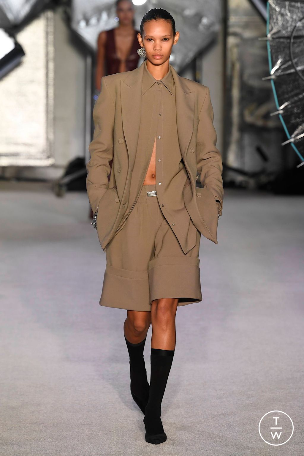 Fashion Week New York Fall/Winter 2023 look 13 de la collection Brandon Maxwell womenswear