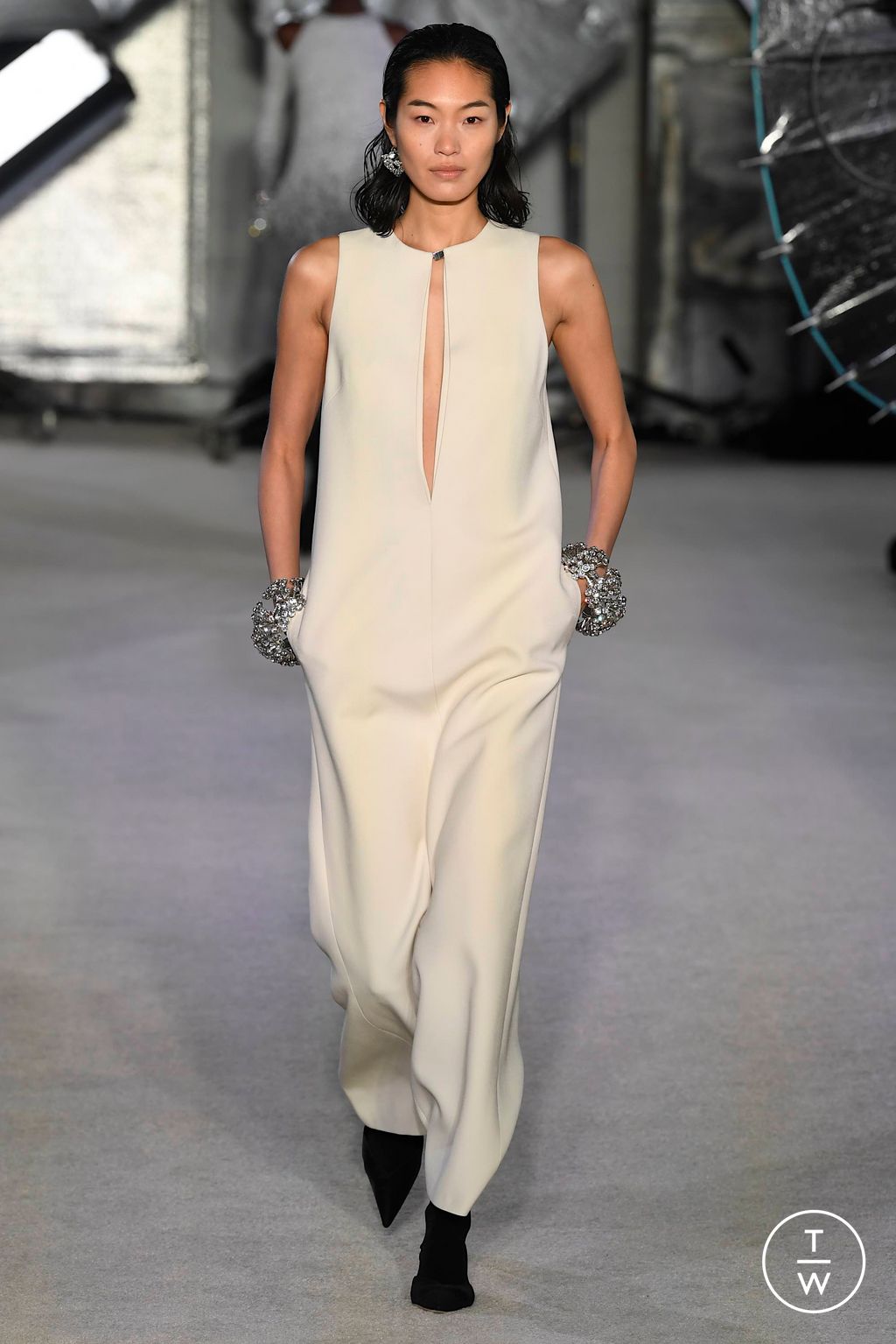 Fashion Week New York Fall/Winter 2023 look 30 de la collection Brandon Maxwell womenswear