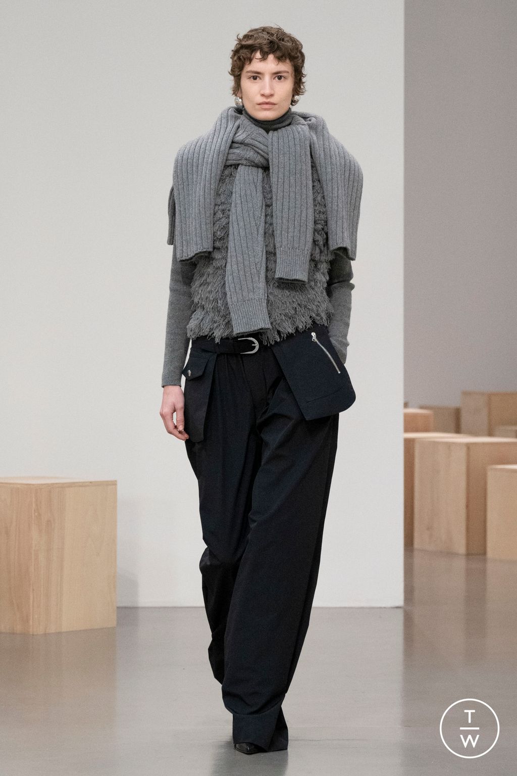 Fashion Week New York Fall/Winter 2025 look 12 from the Brandon Maxwell collection womenswear