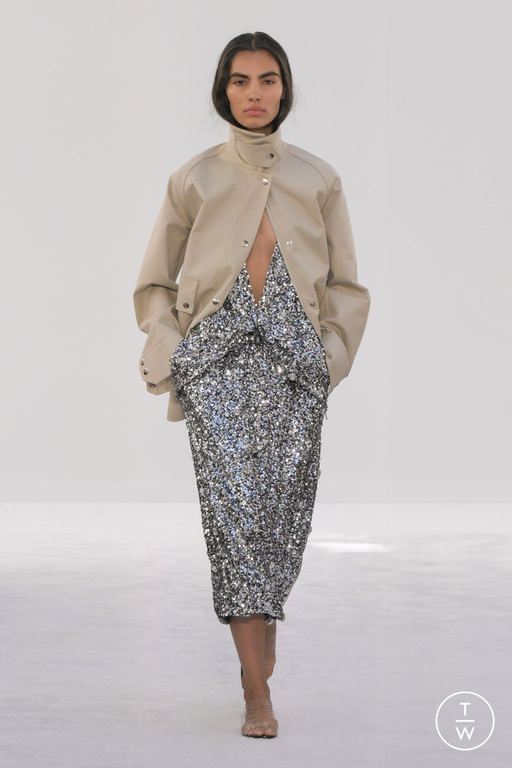 Fashion Week New York Spring/Summer 2025 look 13 from the Brandon Maxwell collection 女装