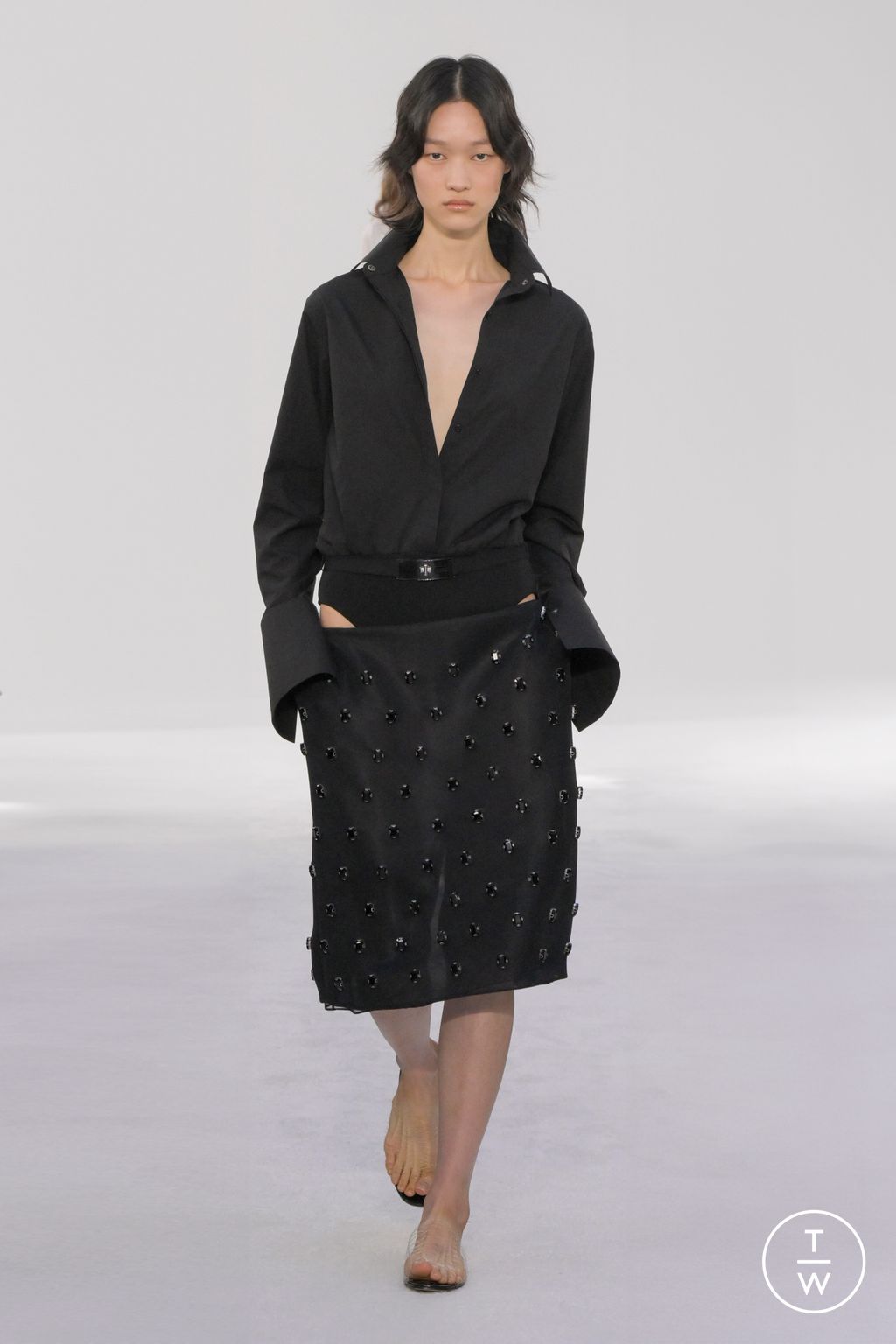 Fashion Week New York Spring/Summer 2025 look 28 from the Brandon Maxwell collection 女装