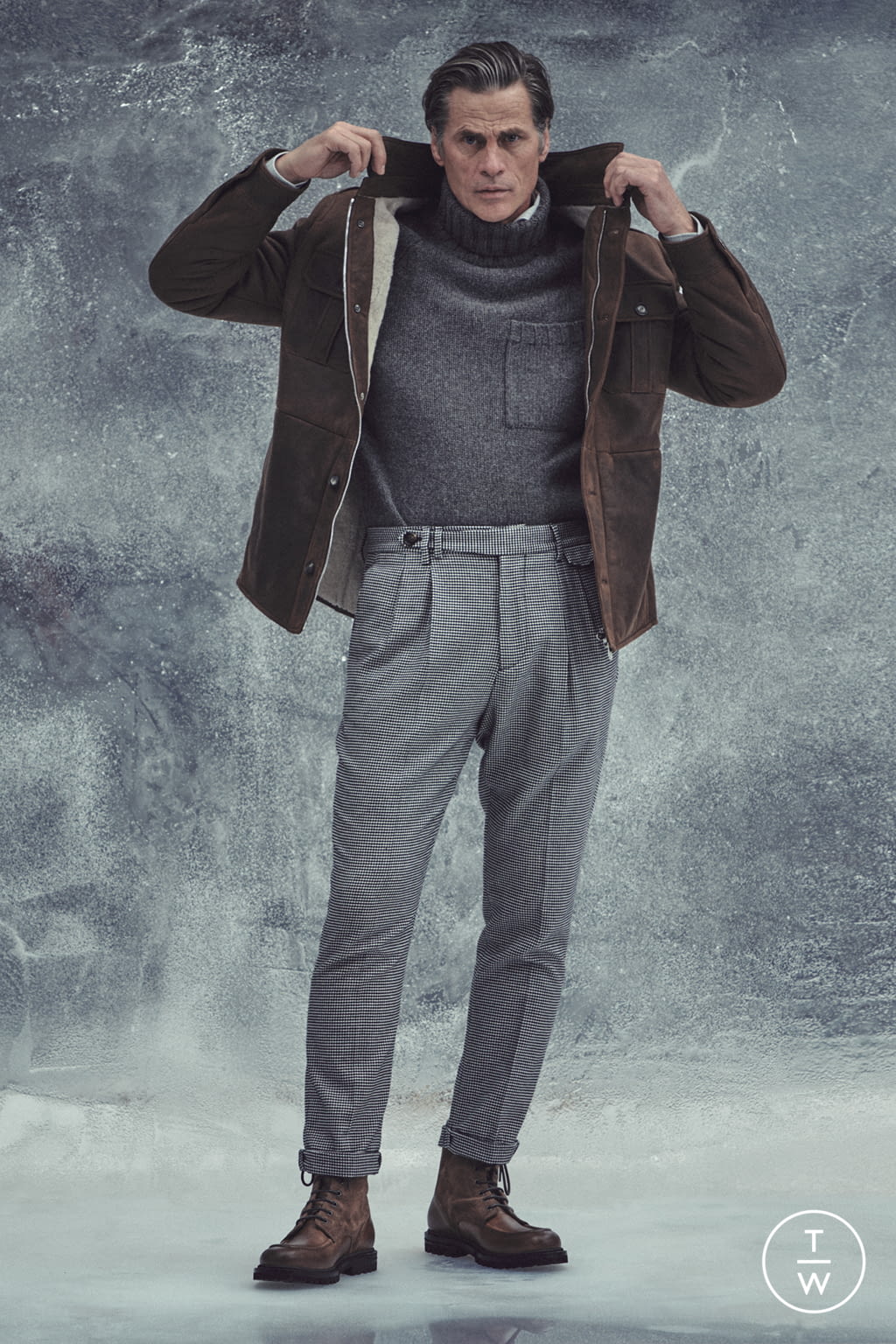 Fashion Week Milan Fall/Winter 2021 look 20 from the Brunello Cucinelli collection menswear