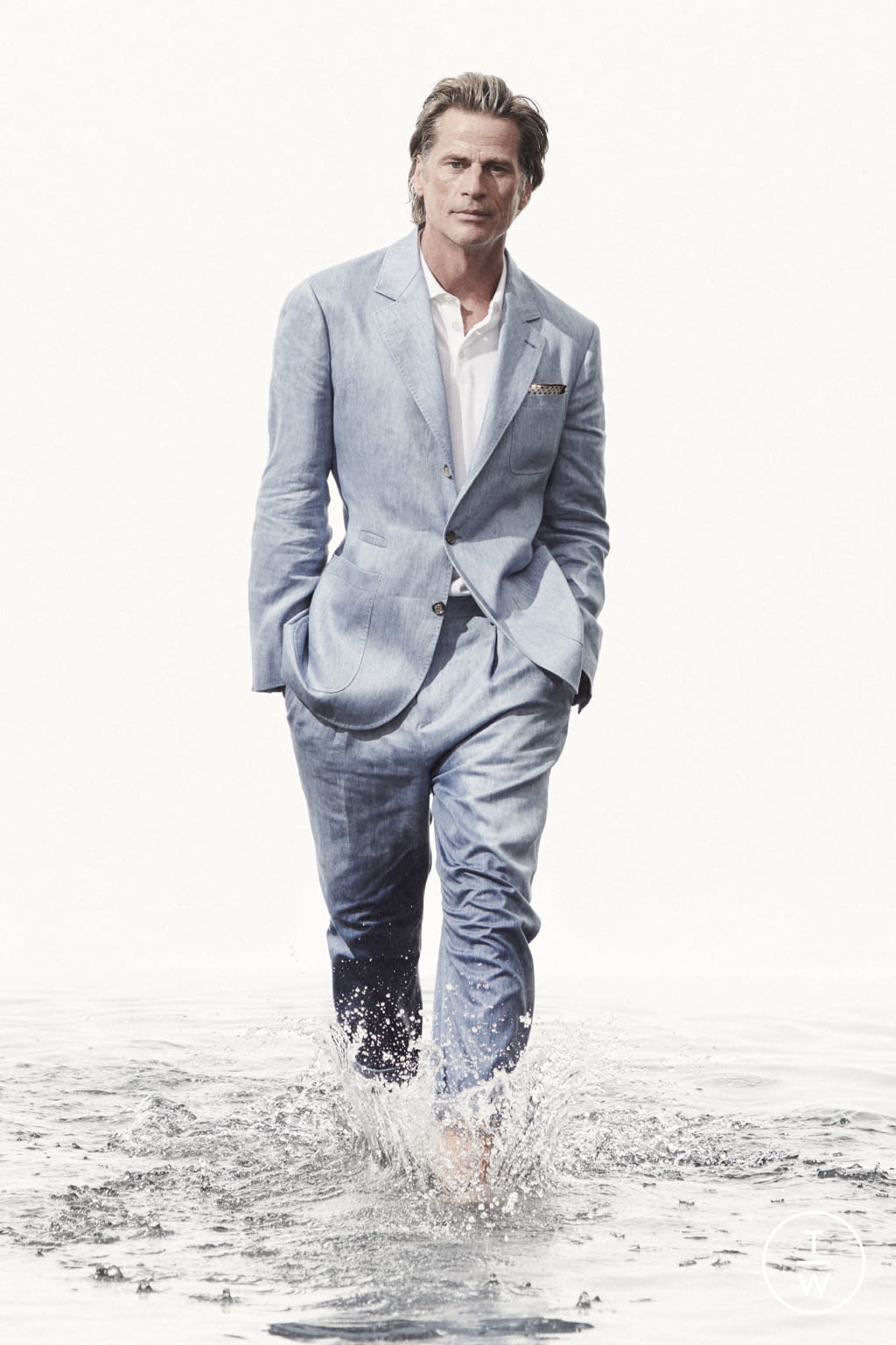 Fashion Week Milan Spring/Summer 2021 look 3 from the Brunello Cucinelli collection menswear