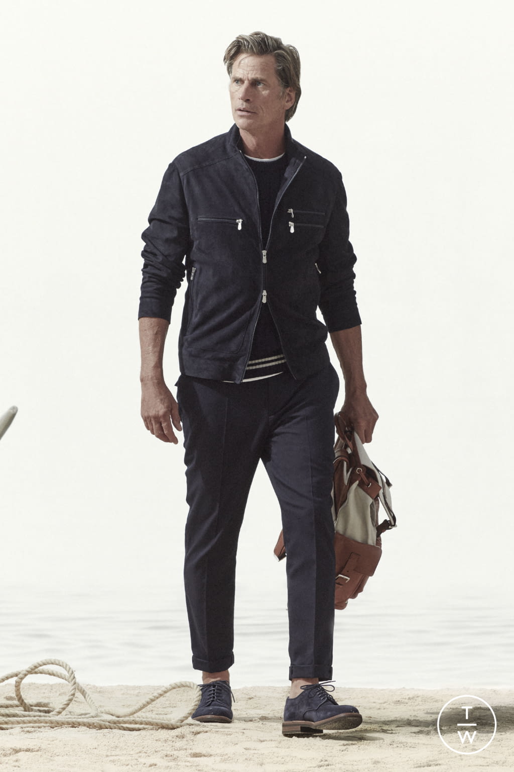 Fashion Week Milan Spring/Summer 2021 look 5 from the Brunello Cucinelli collection menswear